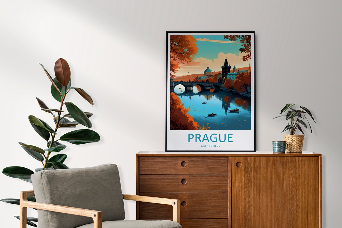 Prague Gift Art Lovers Wall Art Print - Image 2