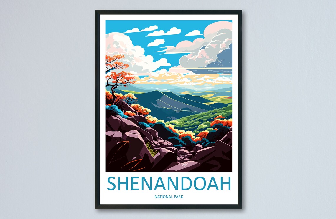 Shenandoah National Park Travel Print Poster