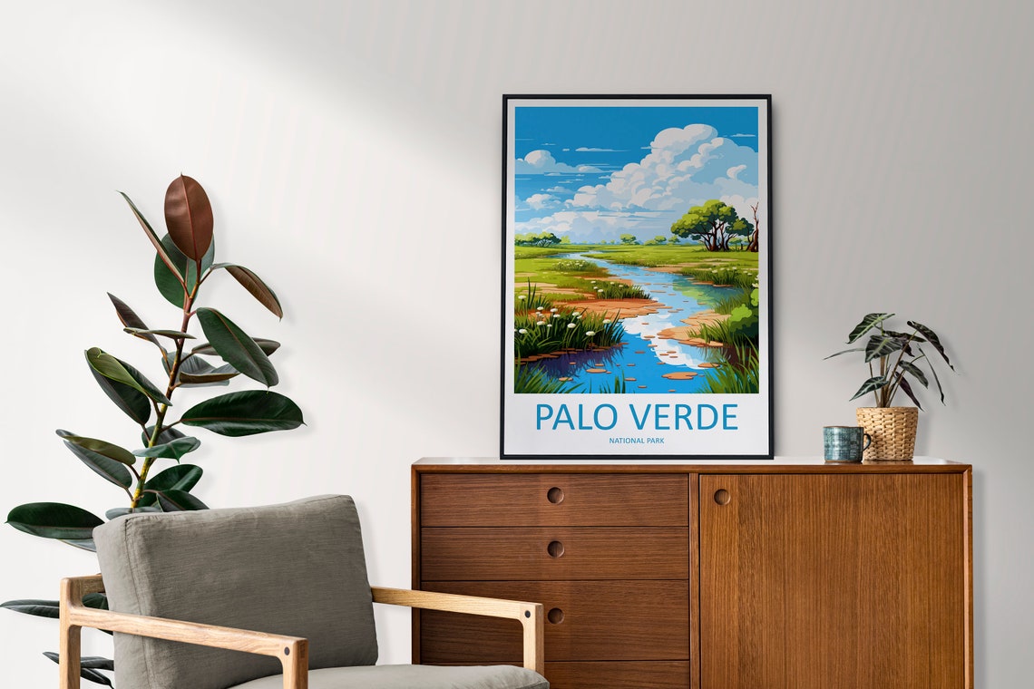 Palo Verde National Park Travel Print Wall Art Palo Verde National Park Wall Hanging Home Dcor Palo Verde National Park Gift Art Costa Rica - Image 2