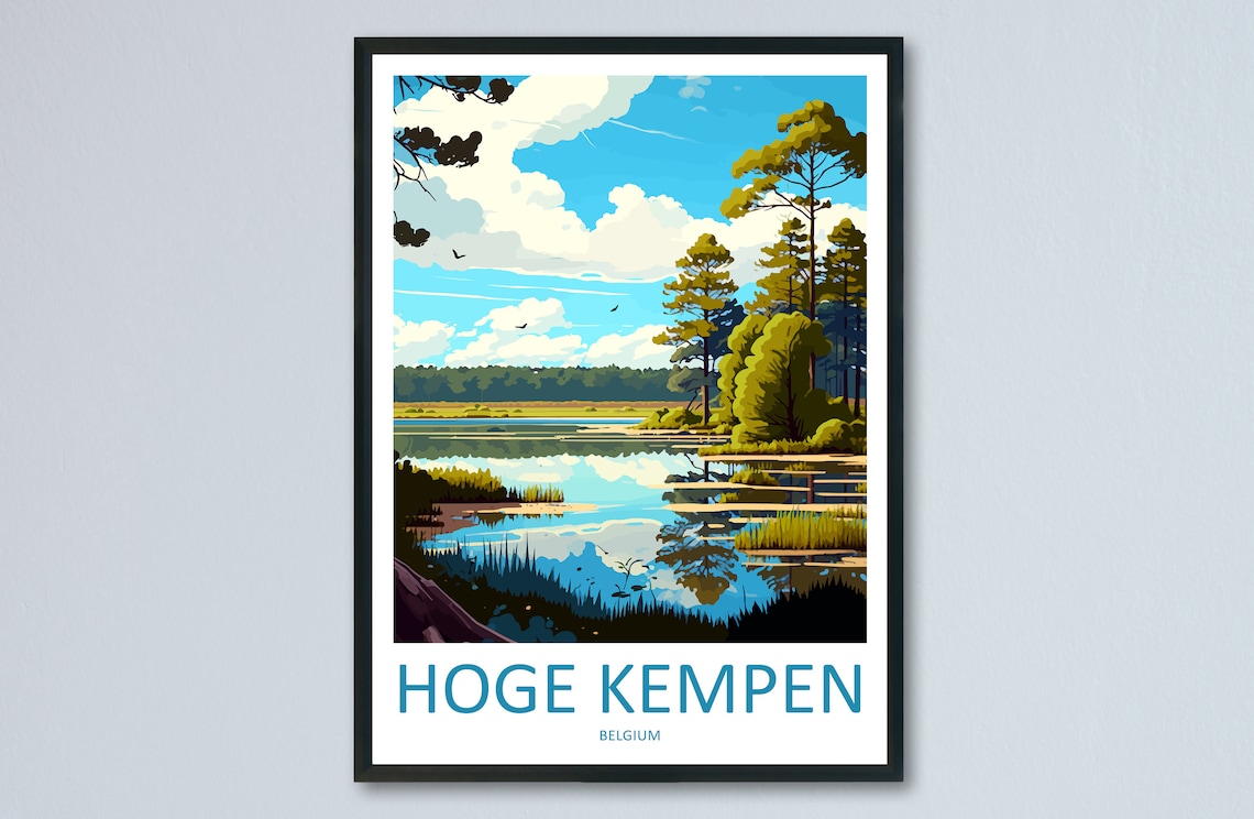Hoge Kempen Travel Print Wall Art Hoge Kempen Wall Hanging Home Dcor Hoge Kempen Gift Art Lovers Belgium Art Lover Gift Hoge Kempen Wall