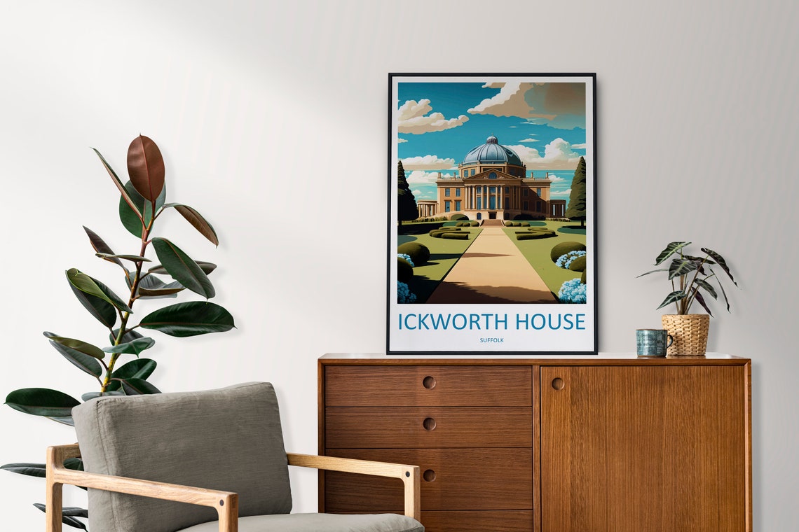 Ickworth House Suffolk Domed Neoclassical Mansion Gardens Poster - Image 2