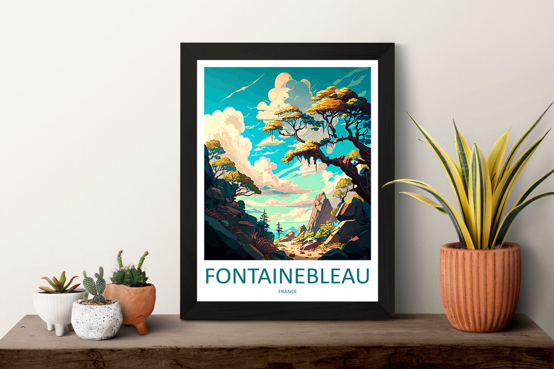 Fontainebleau Travel Print Wall Art Fontainebleau Wall Hanging Home Dcor Fontainebleau Gift Art Lovers France Art Lover Gift Fontainebleau - Image 3