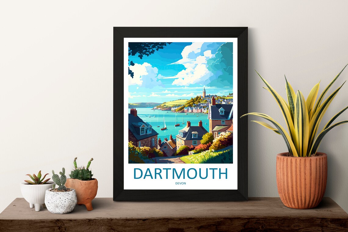 Dartmouth Travel Poster, England Wall Art - Image 3