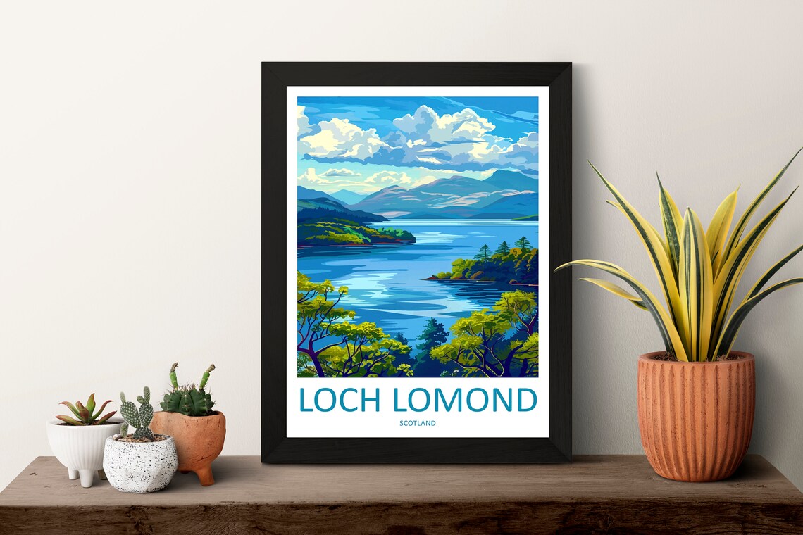 Loch Lomond Travel Poster, National Park Print - Image 3