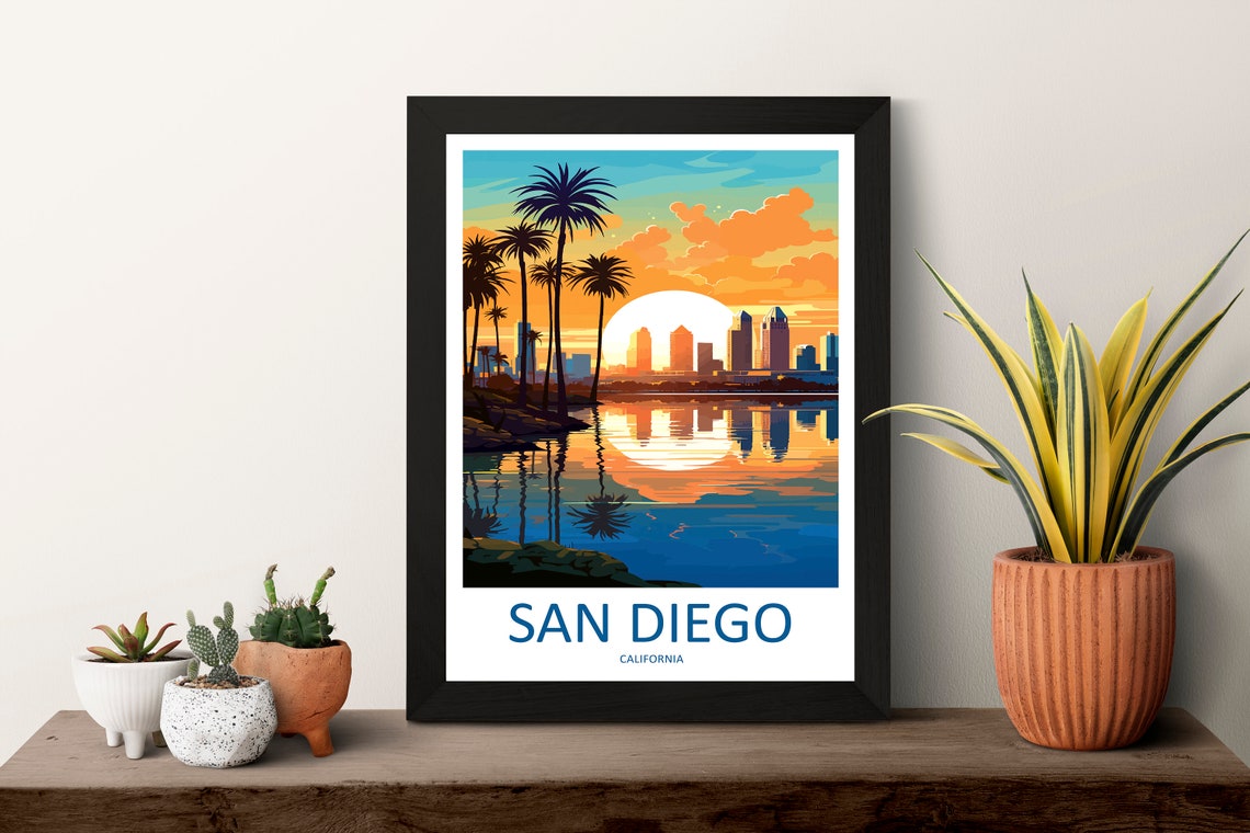 San Diego Home Decor Travel Poster - Image 3