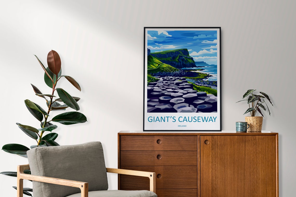 Giant's Causeway Northern Ireland Basalt Coast Sunset Poster - Image 2