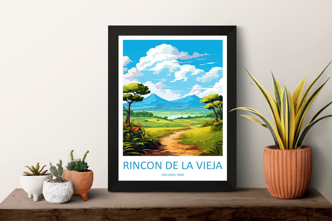 Rincon De La Vieja Volcano Valley Trail Costa Rica Travel Poster - Image 3