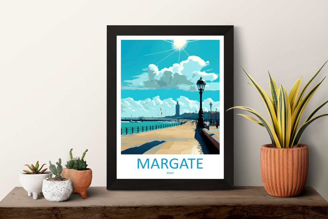 Margate Travel Poster, Kent England Art Print - Image 3