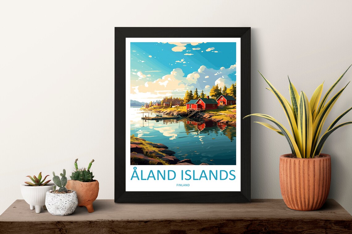 Aland Islands Travel Poster, Finland Wall Art - Image 3