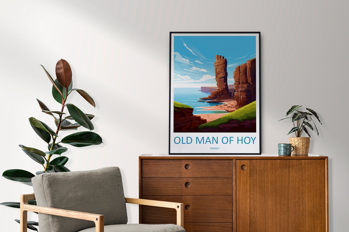Old Man Of Hoy Art Print, Scotland Landscape - Image 2
