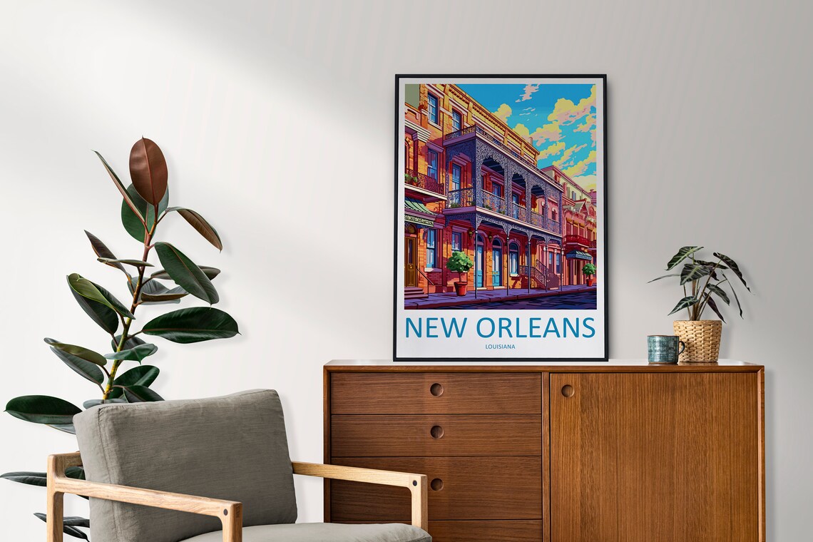 New Orleans Travel Poster, City Wall Art Print - Image 2