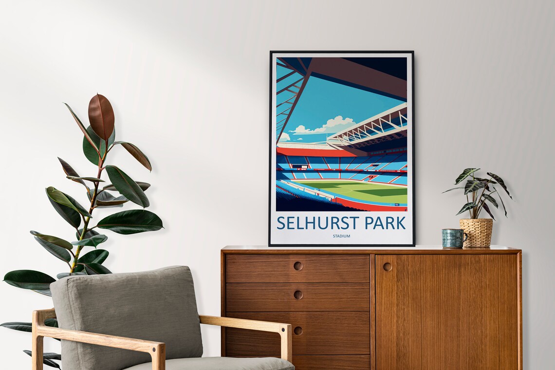 Selhurst Park Stadium Art Print, Crystal Palace - Image 2