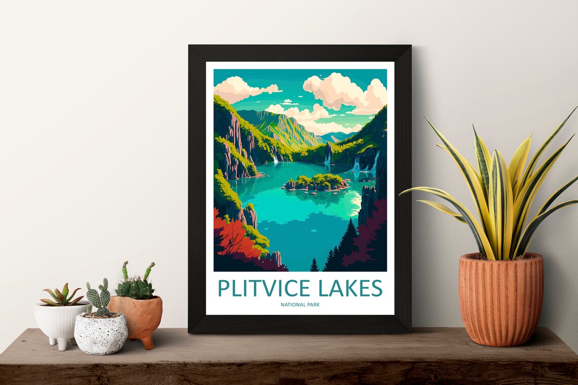 Plitvice Lake National Park Travel Poster, Croatia - Image 3