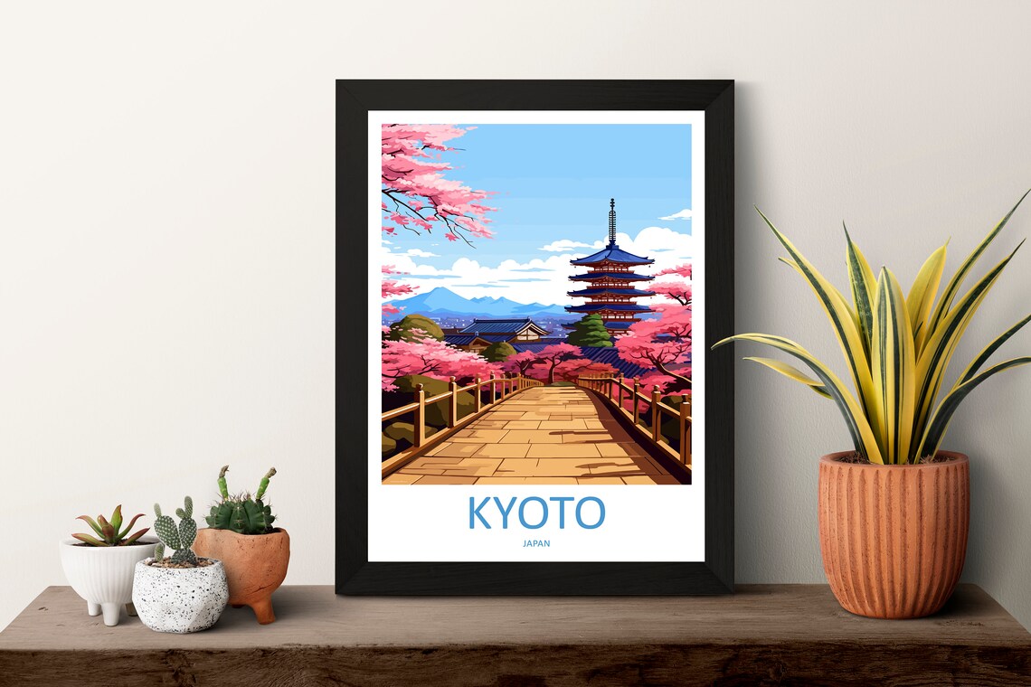 Kyoto Travel Poster, Japan Wall Art for Home Decor - Image 3