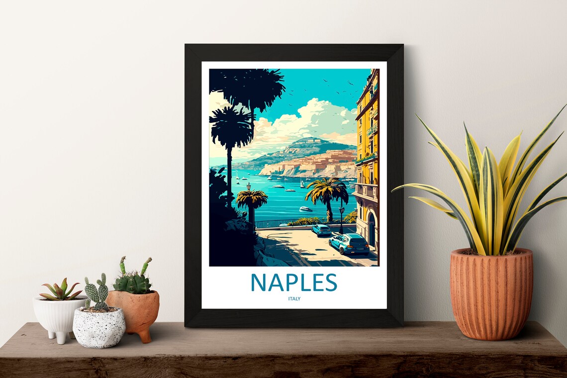 Naples Italy Travel Poster, Home Decoration - Image 3