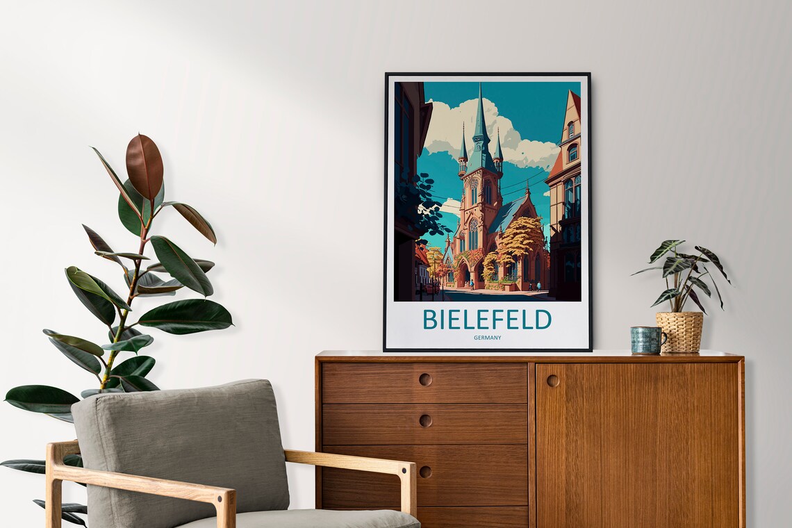 Bielefeld Travel Poster, Germany Art Print - Image 2