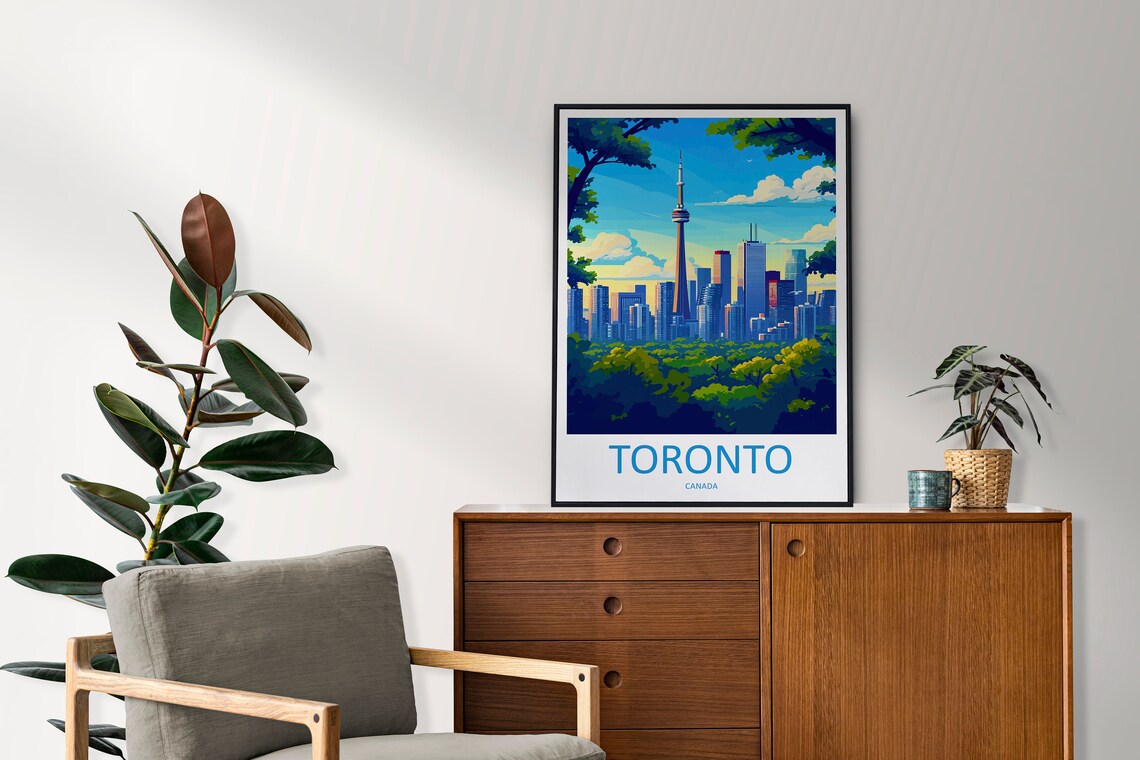 Toronto Travel Poster, Canada Wall Art Print - Image 2