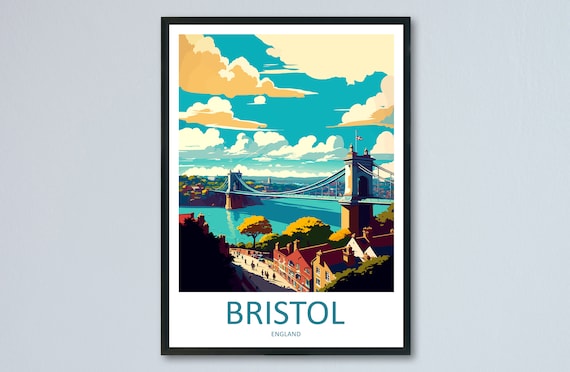 Bristol Travel Poster, England City Art Print