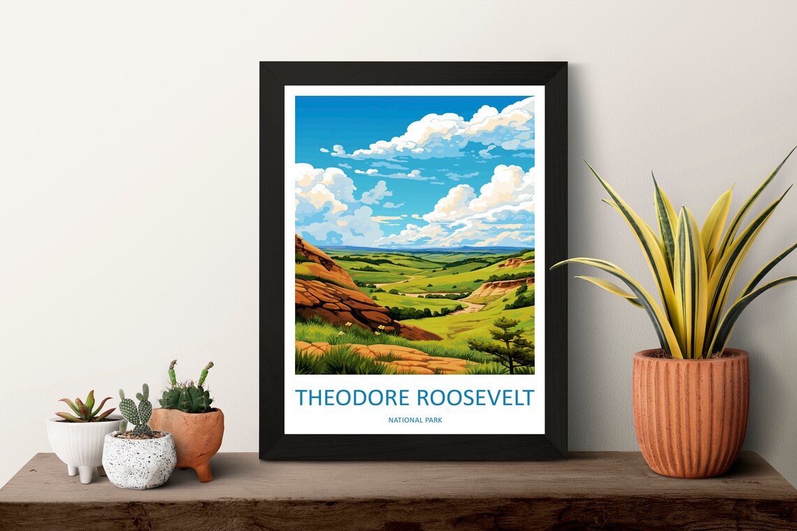 Theodore Roosevelt National Park Travel Poster - Image 3