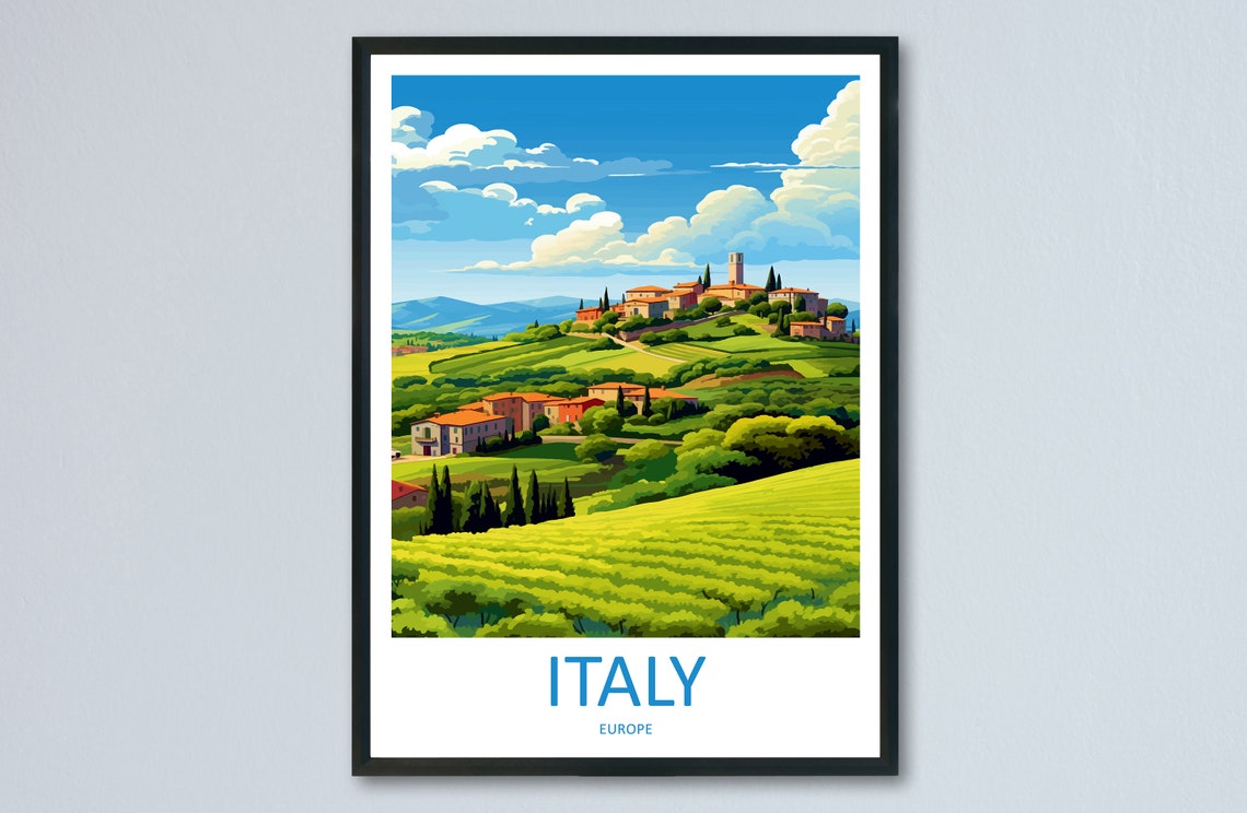 Italy Travel Print Wall Art Italy Wall Hanging Home Dcor Italy Gift Art Lovers Italy Art Lover Gift Italy Print Italy Italy Art