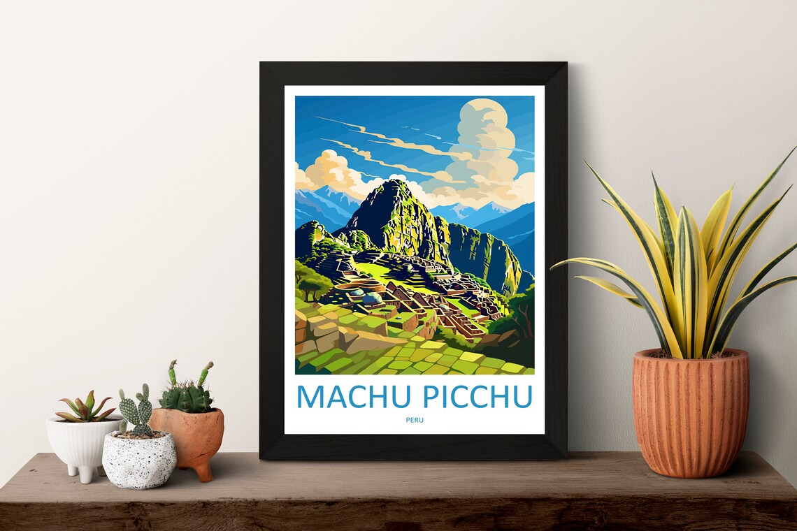 Machu Picchu Travel Poster, Peru Wall Art - Image 3