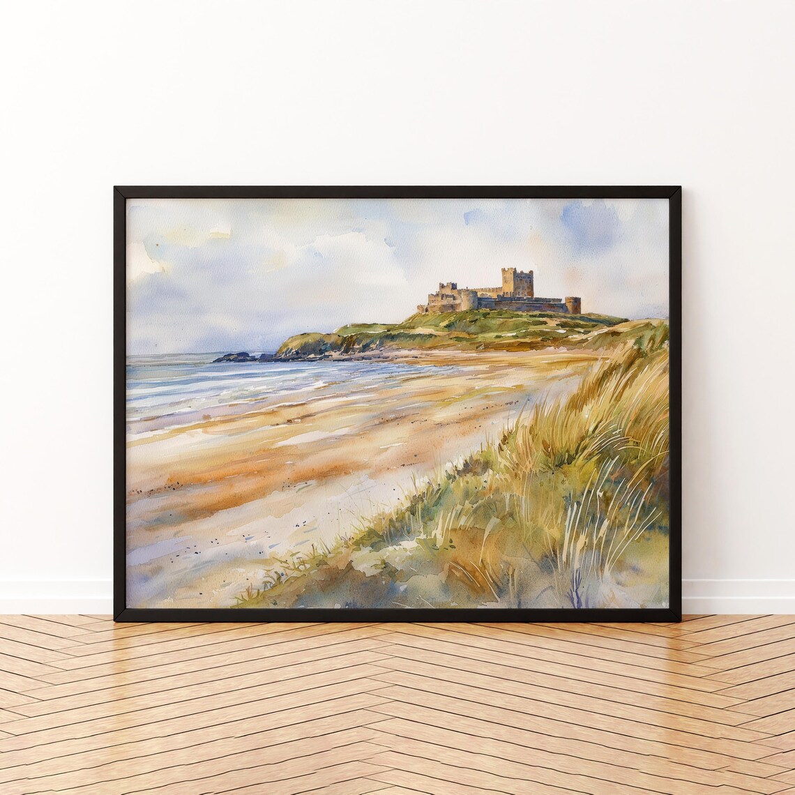Northumberland Watercolor Landscape Art Print
