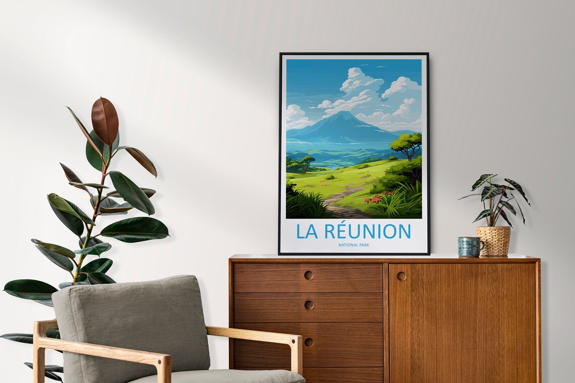 La Reunion National Park Travel Poster, France - Image 2