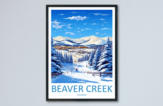 Beaver Creek Travel Print Wall Art Beaver Creek Wall Hanging Home Dcor Beaver Creek Gift Art Lovers Ski Art Lover Gift St Anton Print