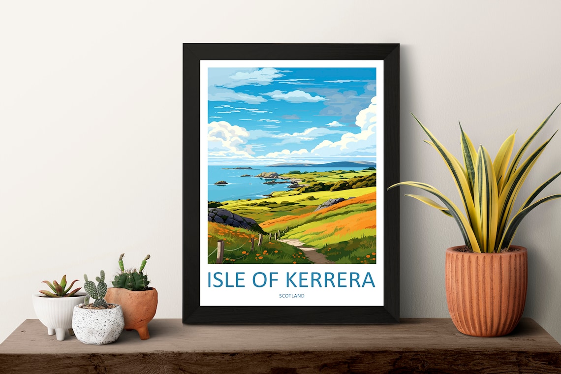 Isle Of Kerrera Travel Poster, Scotland Wall Art - Image 3