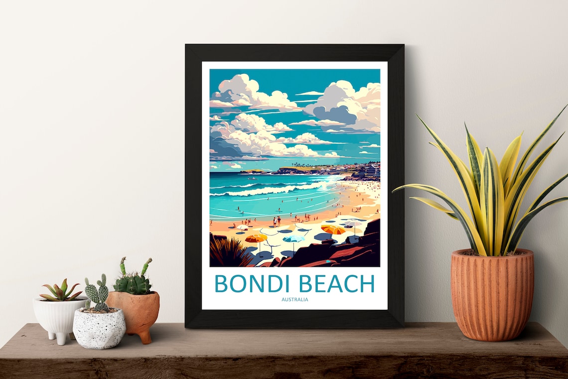 Bondi Beach Travel Poster, Australia - Image 3
