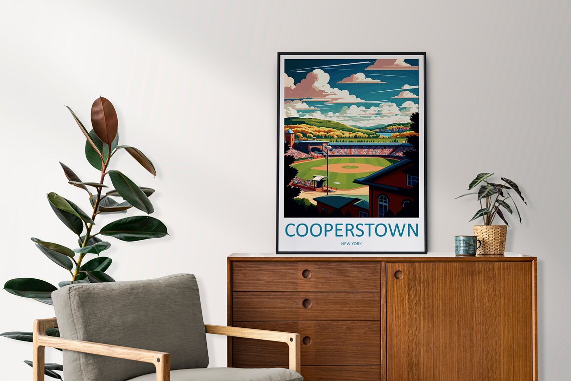 Cooperstown Travel Poster, New York State Art Print - Image 2