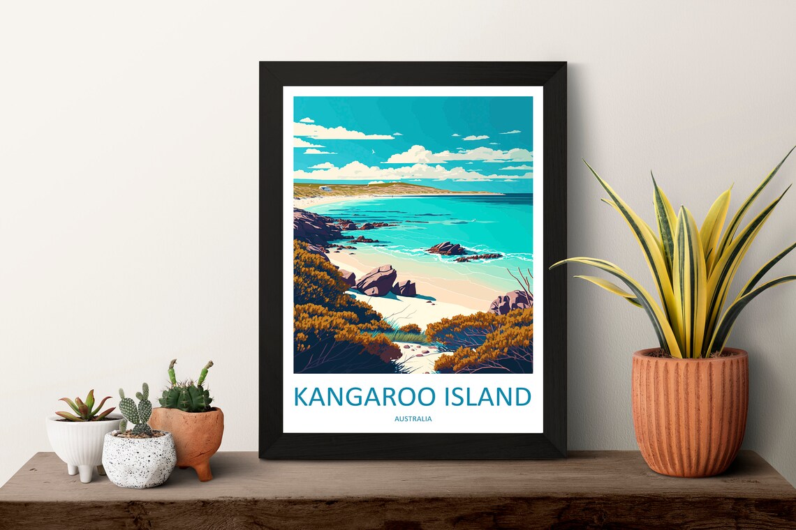 Kangaroo Island Travel Print, Australia Wall Art - Image 3