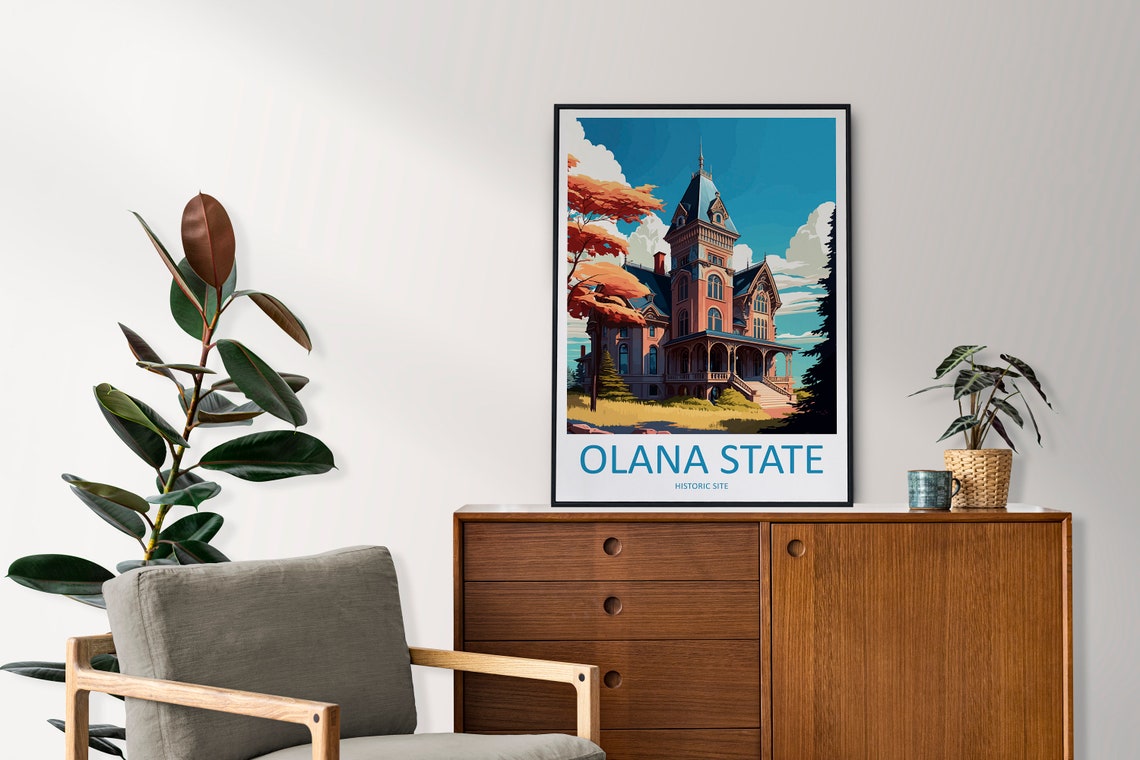 Olana State Historic Site Victorian Mansion Autumn Garden Poster - Image 2