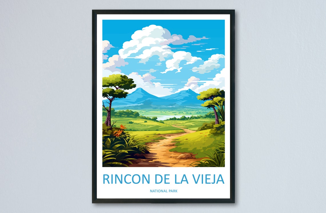 Rincon De La Vieja Volcano Valley Trail Costa Rica Travel Poster
