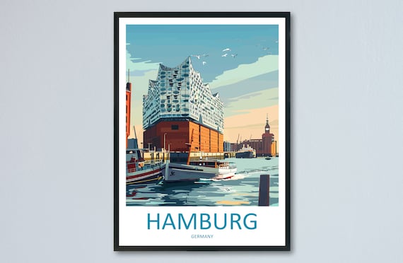 Hamburg Gift For Art Lovers Travel Poster
