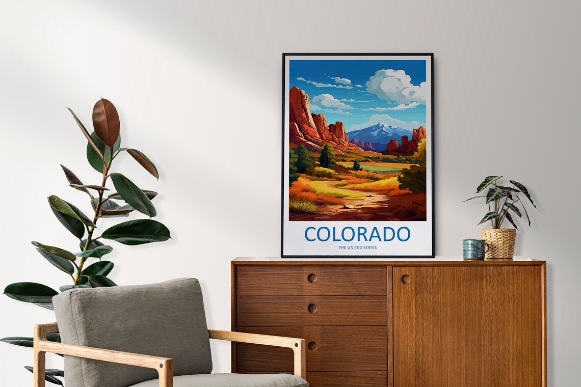 Colorado Travel Poster, USA Place-Inspired Wall Art - Image 2