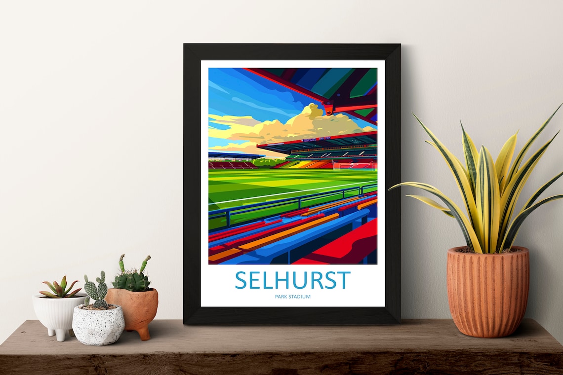 Selhurst Park Stadium Crystal Palace Football Ground Art Poster - Image 3