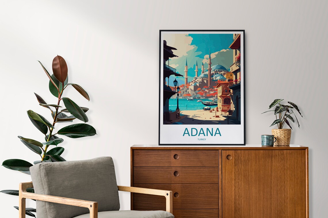 Adana Travel Poster, Turkey City Wall Art - Image 2