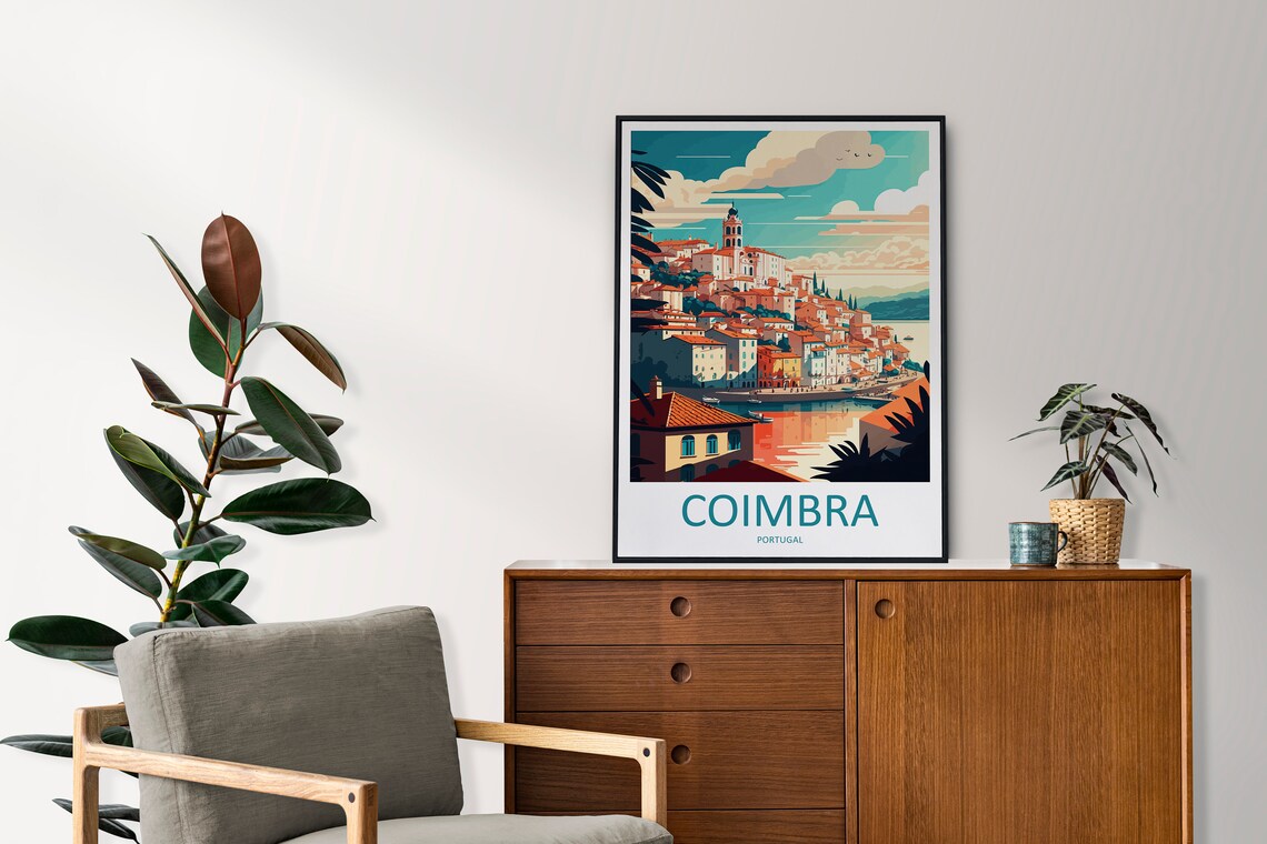 Coimbra Travel Poster, Portugal City Wall Art - Image 2