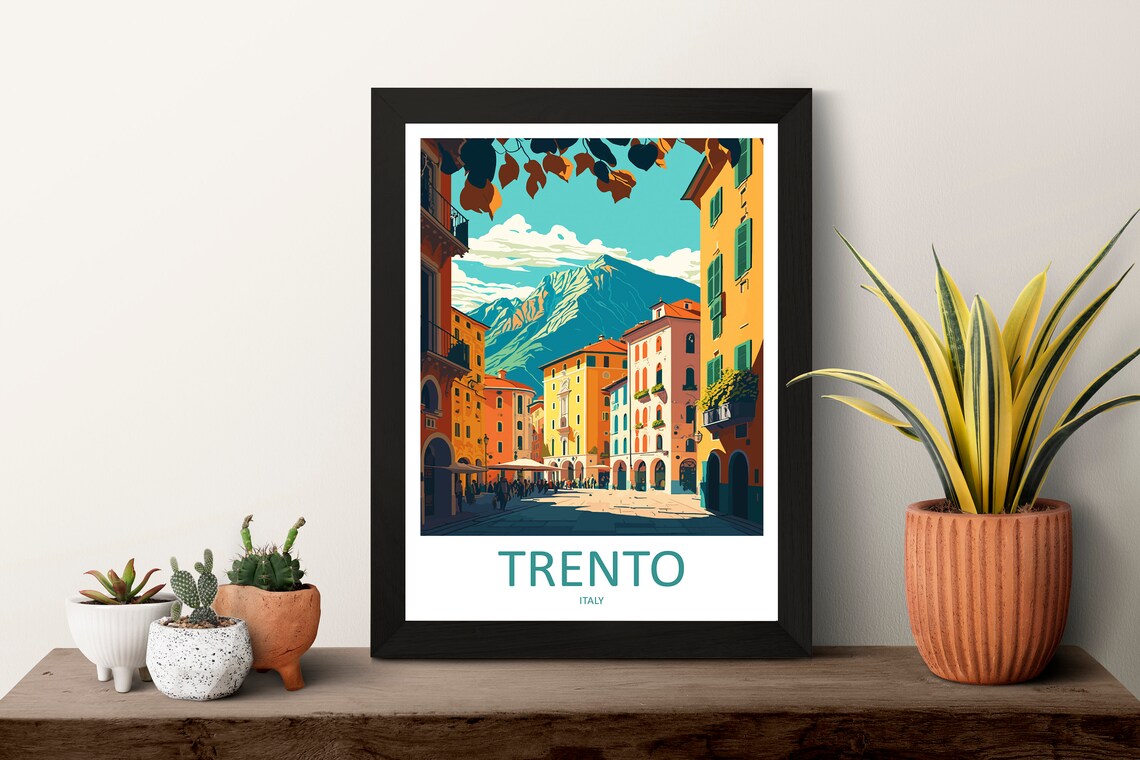 Trento Travel Poster, Italy Wall Art Print - Image 3