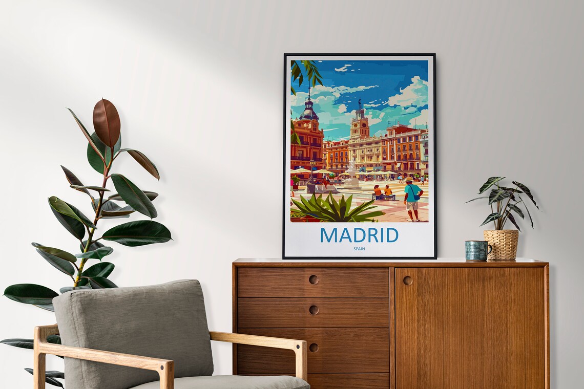 Madrid Travel Gift For Art Lovers Poster - Image 2
