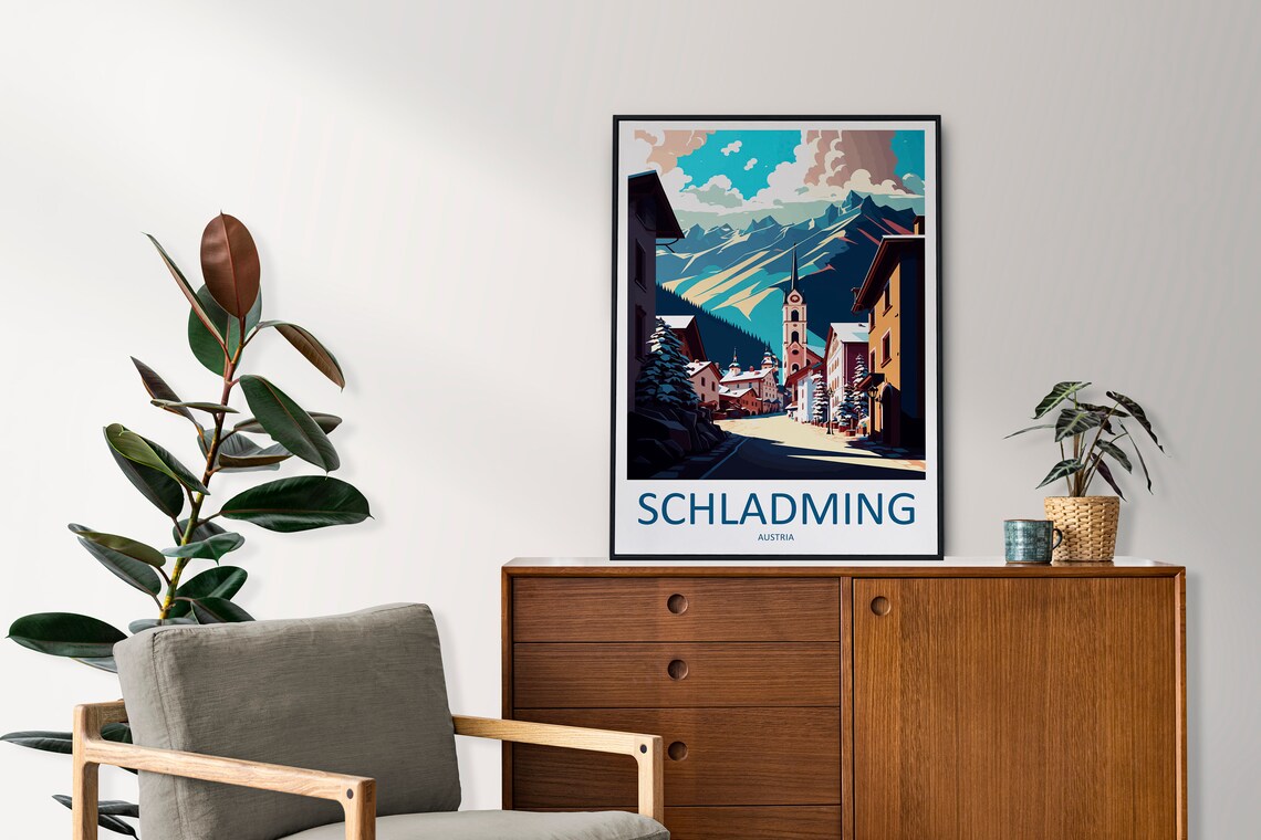 Schladming Travel Poster, Austria Wall Art Print - Image 2