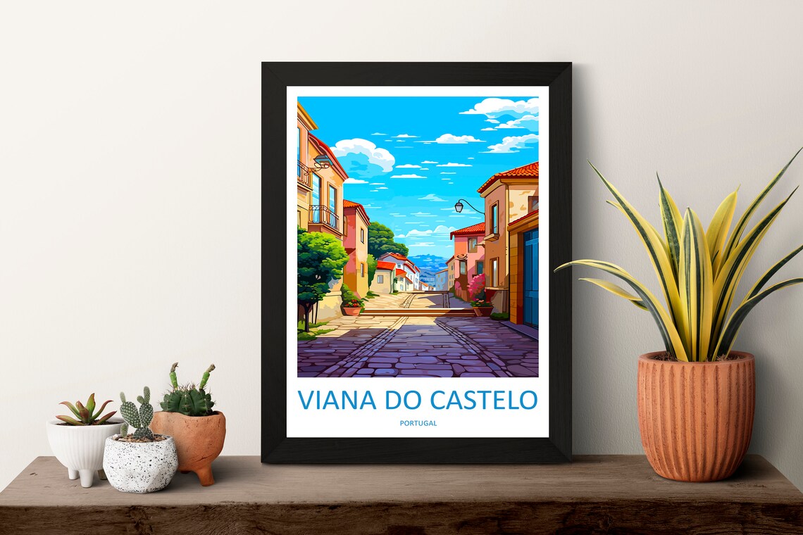 Vianna Do Castelo Travel Poster, Portugal Wall Art - Image 3