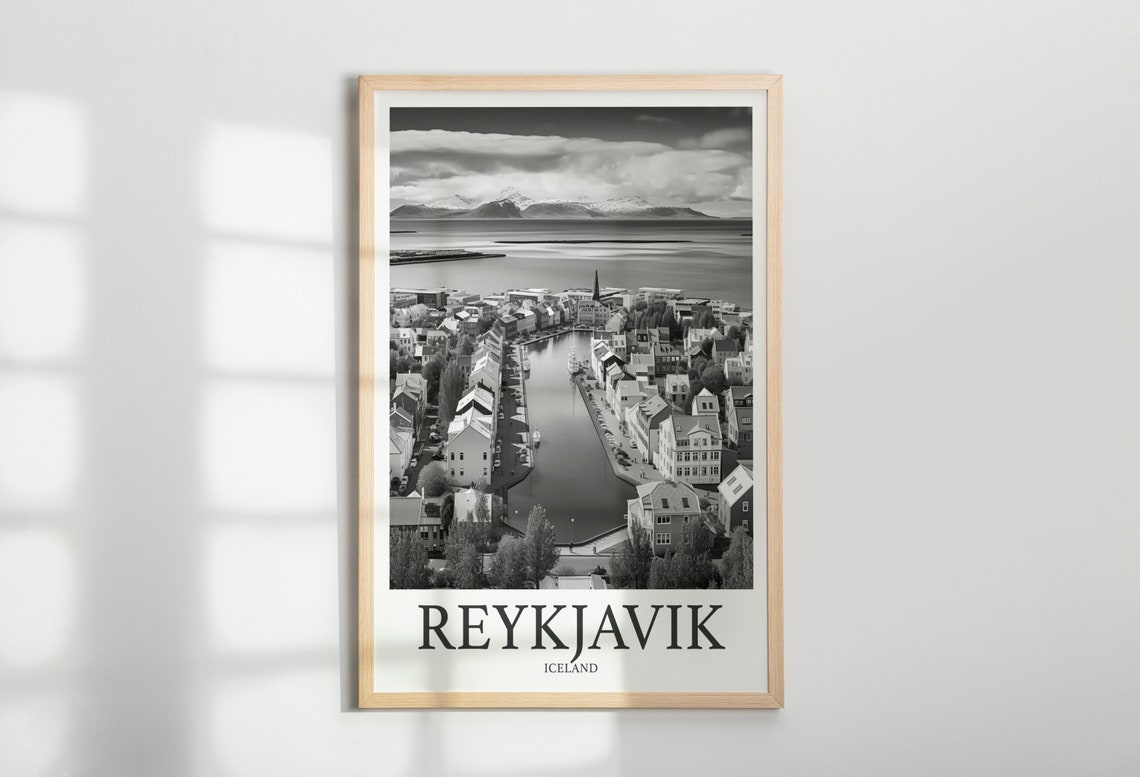 Reykjavik Photo Print Of Reykjavik Iceland Travel Photo Hanging Decor Photo Travel Art Gift For Travel Artwork Wall Art Framed Photo Print