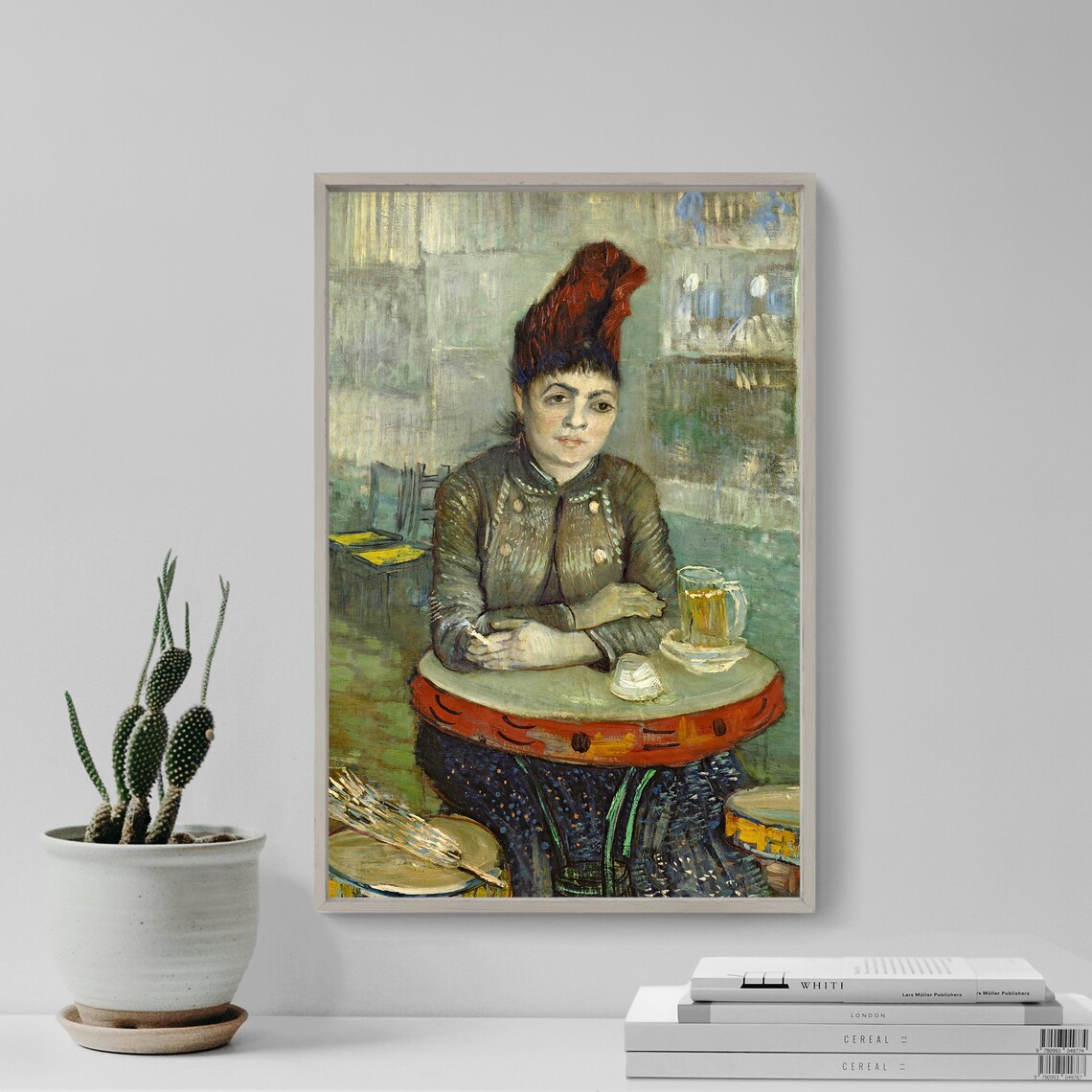 Van Gogh Woman at Cafe Agostina Segatori Classic Portrait Print