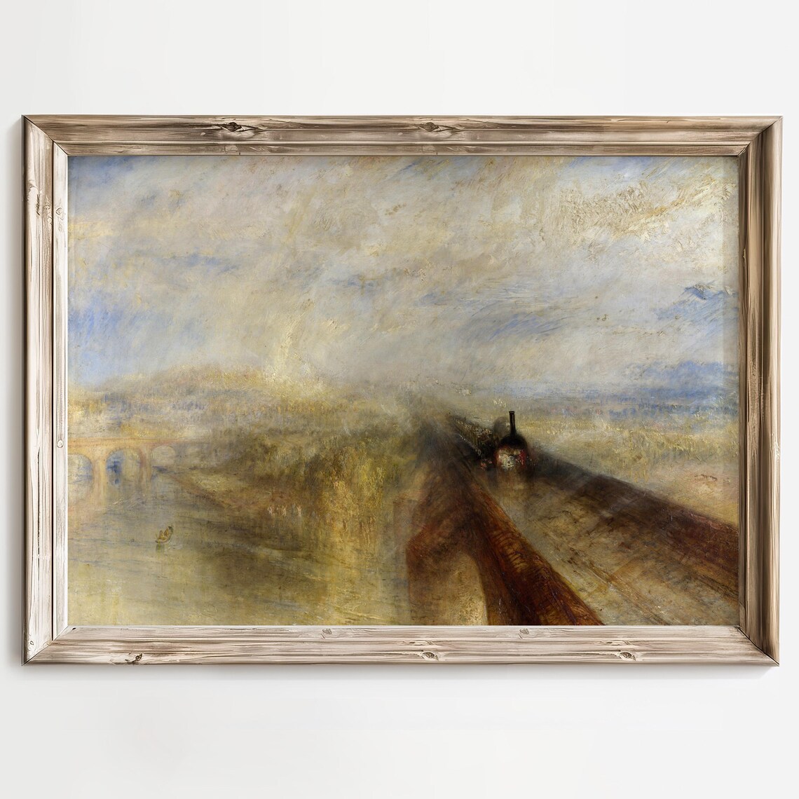 J.M.W. Turner Rain, Steam and Speed Vintage Art Print - Image 3
