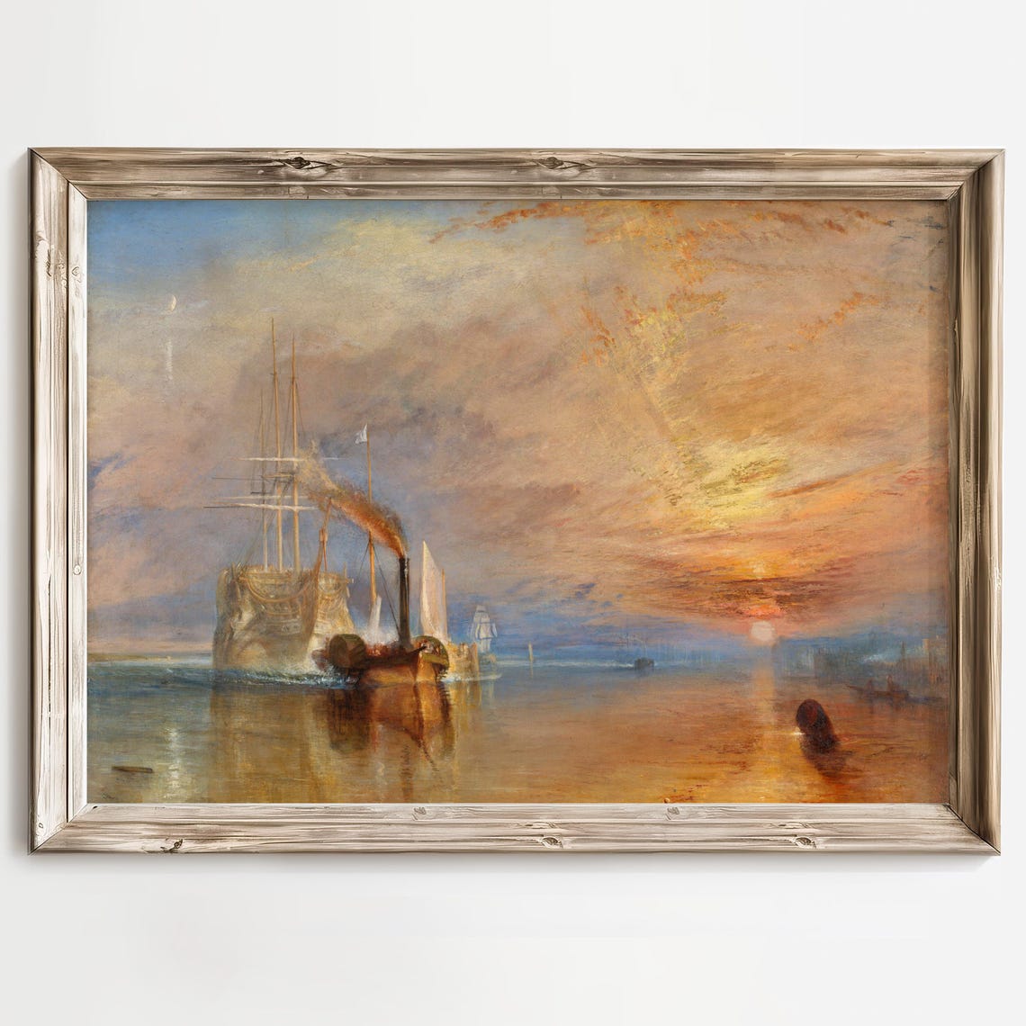 The Fighting Temeraire Print Jmw Turner Art Romanticism Maritime Painting British Navy Ship Classic Fine Art Print Nautical Decor - Image 2
