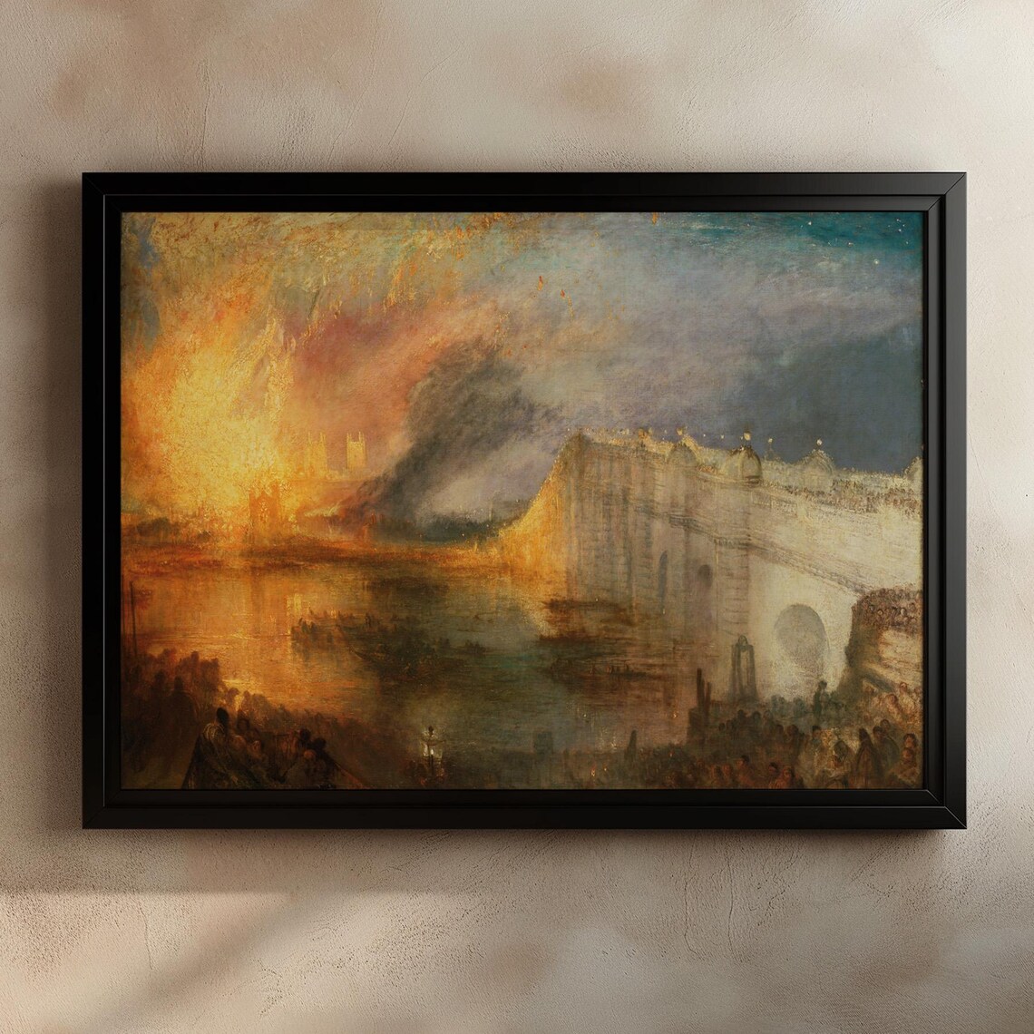 Turner Burning of the Houses of Parliament London Fire Poster