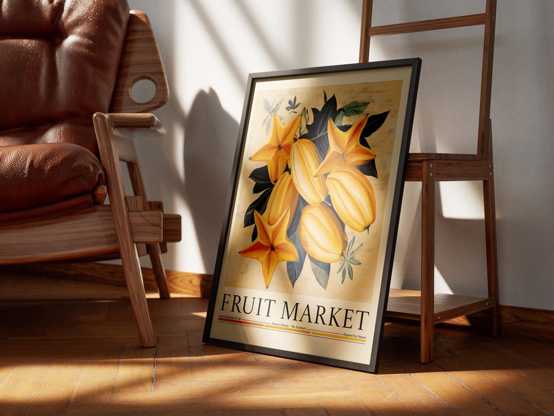 Starfruit Fruit Market Poster, Kitchen Wall Decor - Image 5