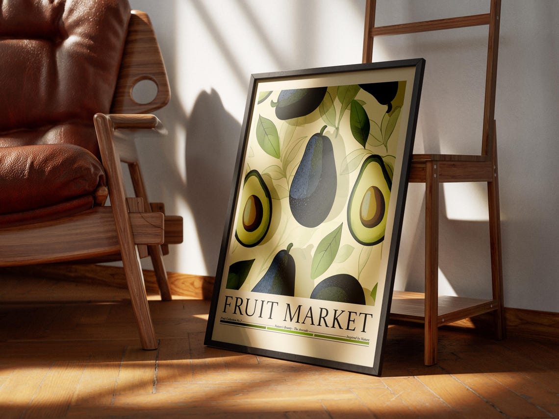 Avocado Fruit Market, Kitchen Art Print - Image 5